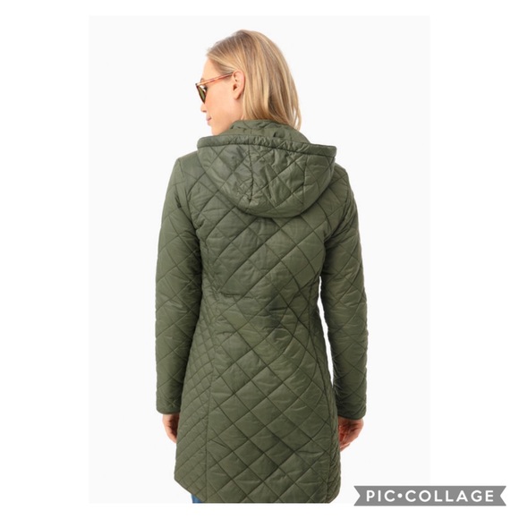 NEW! Barbour Olive Burne Quilt Jacket - Picture 3 of 11